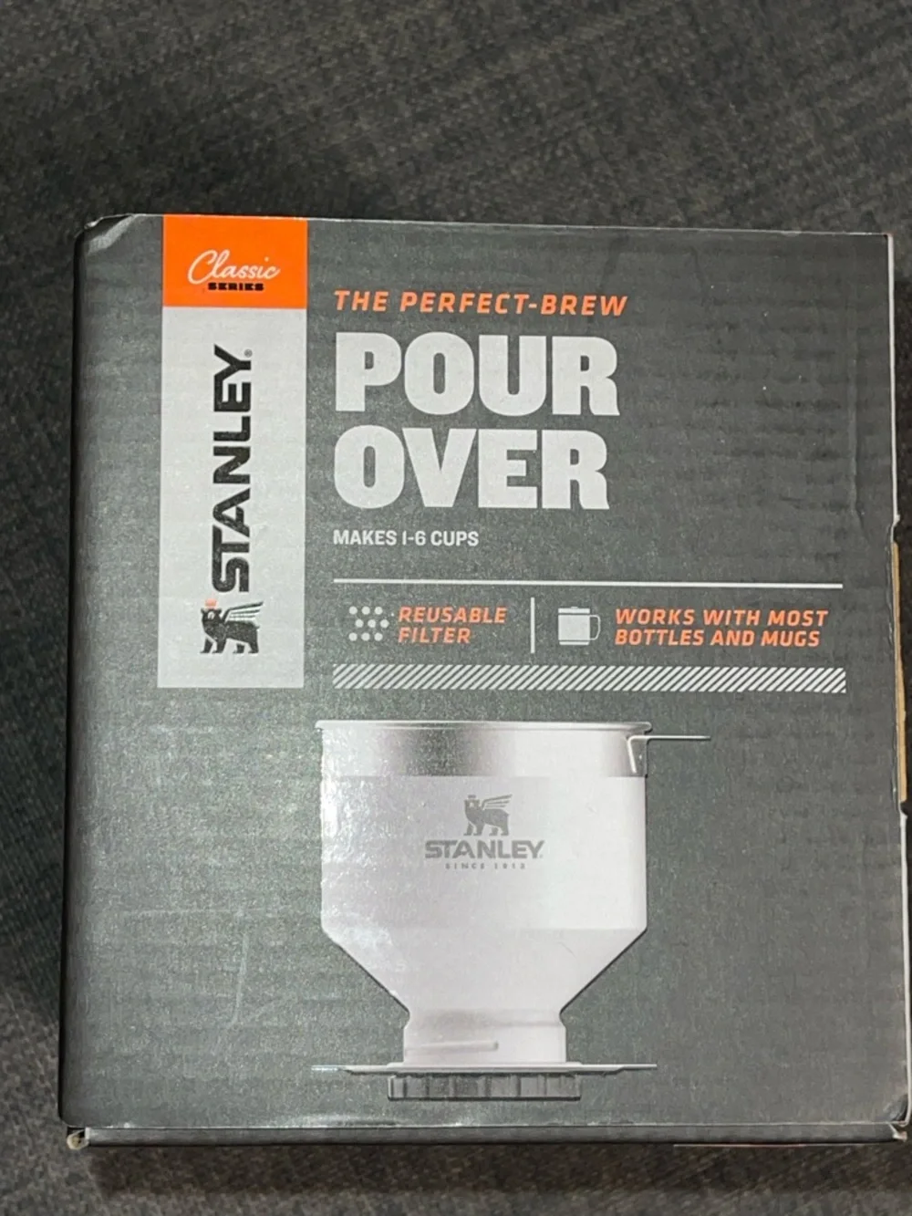 Stanley Pour Over Coffee or Tea Brewer - white & stainless steel - Picture 4 of 5